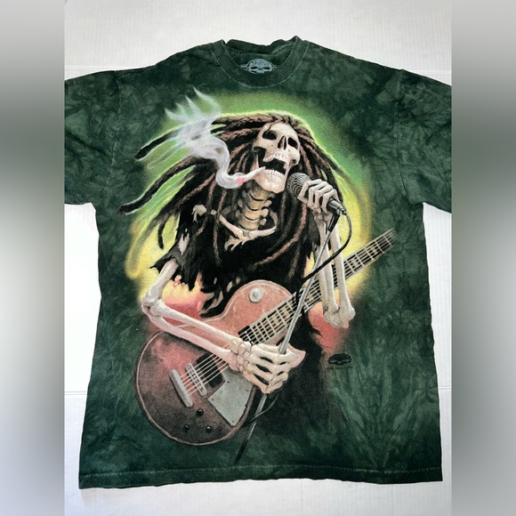 Vintage Skulbone Bob Marley T Shirt Size medium RARE PRINT IN mint condition - Picture 1 of 5